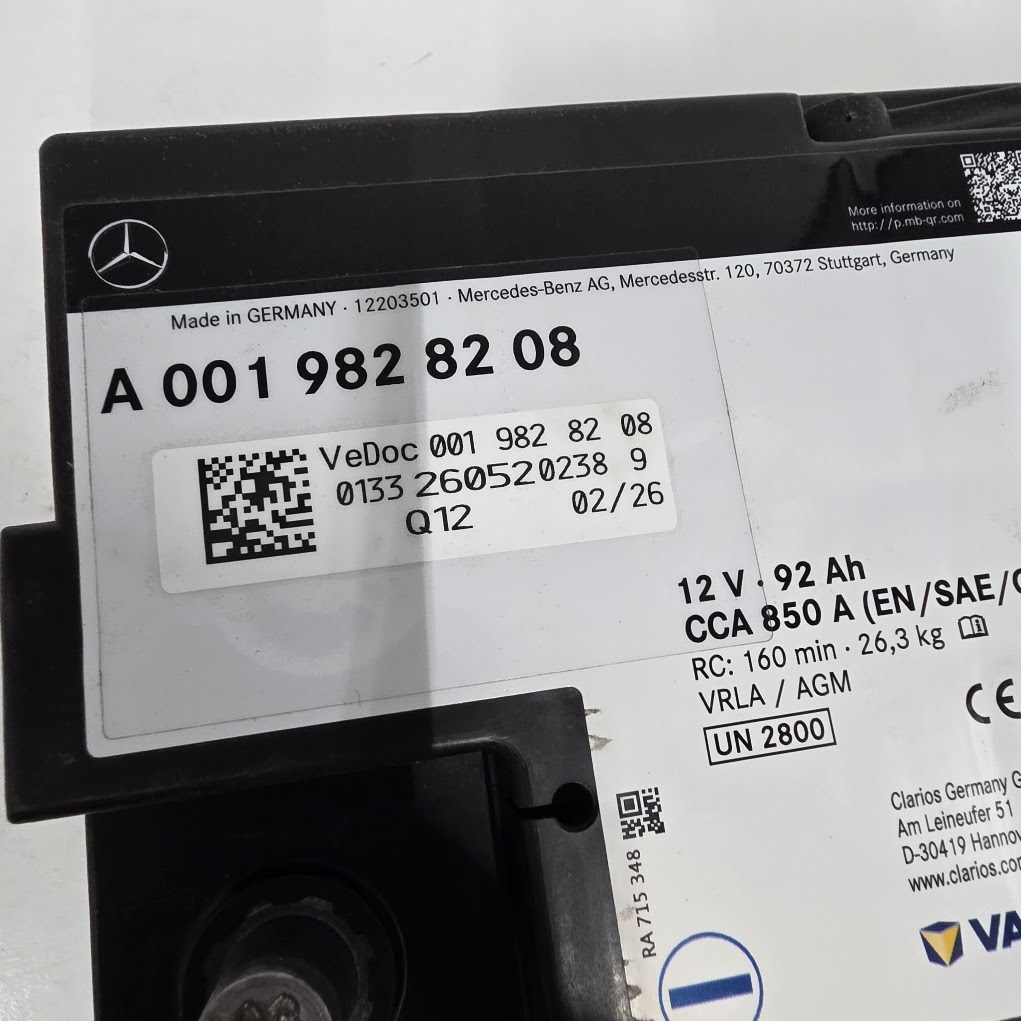 MB-0019828208- EL-OEM Mercedes accu
